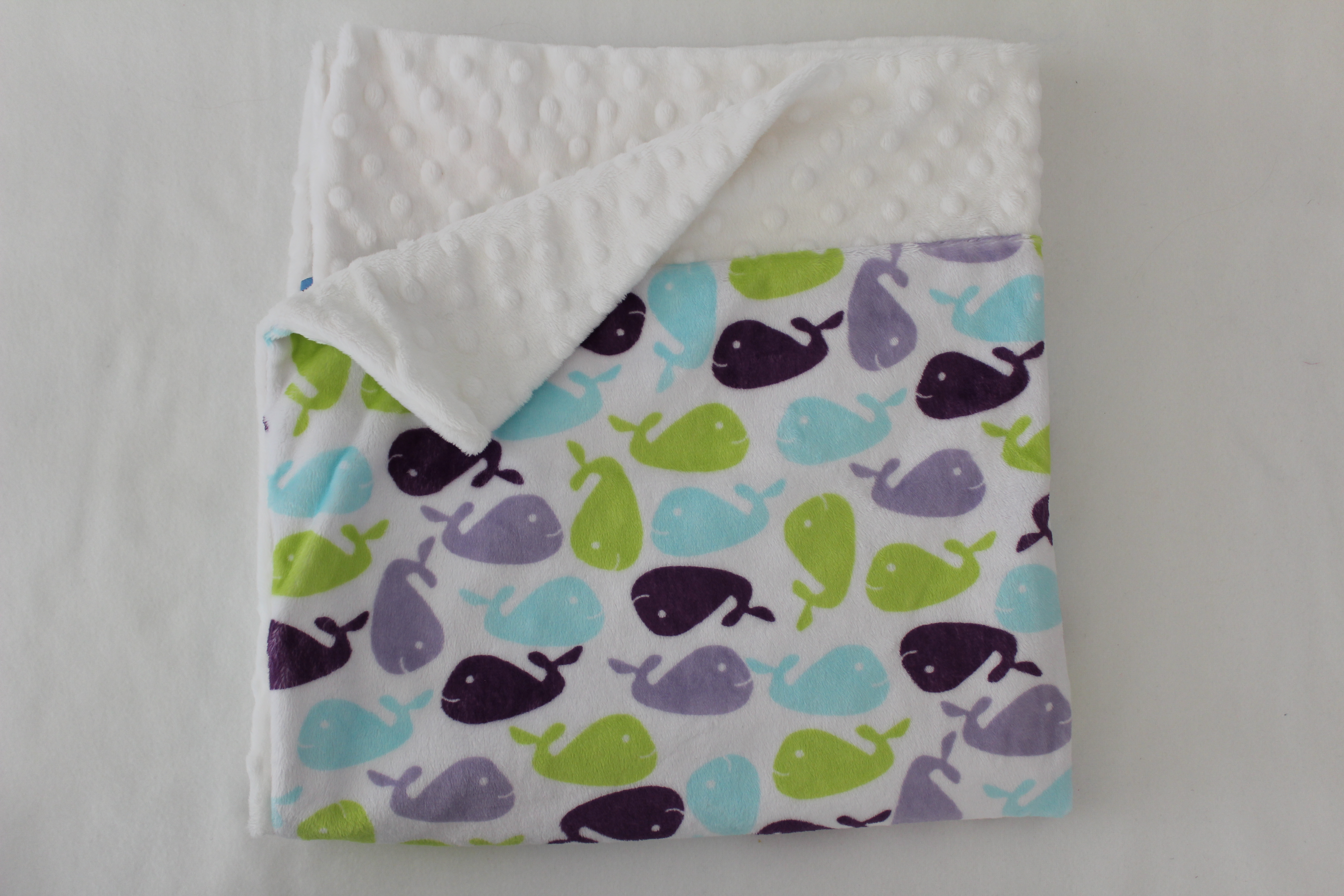 Kuscheldecke Walfische