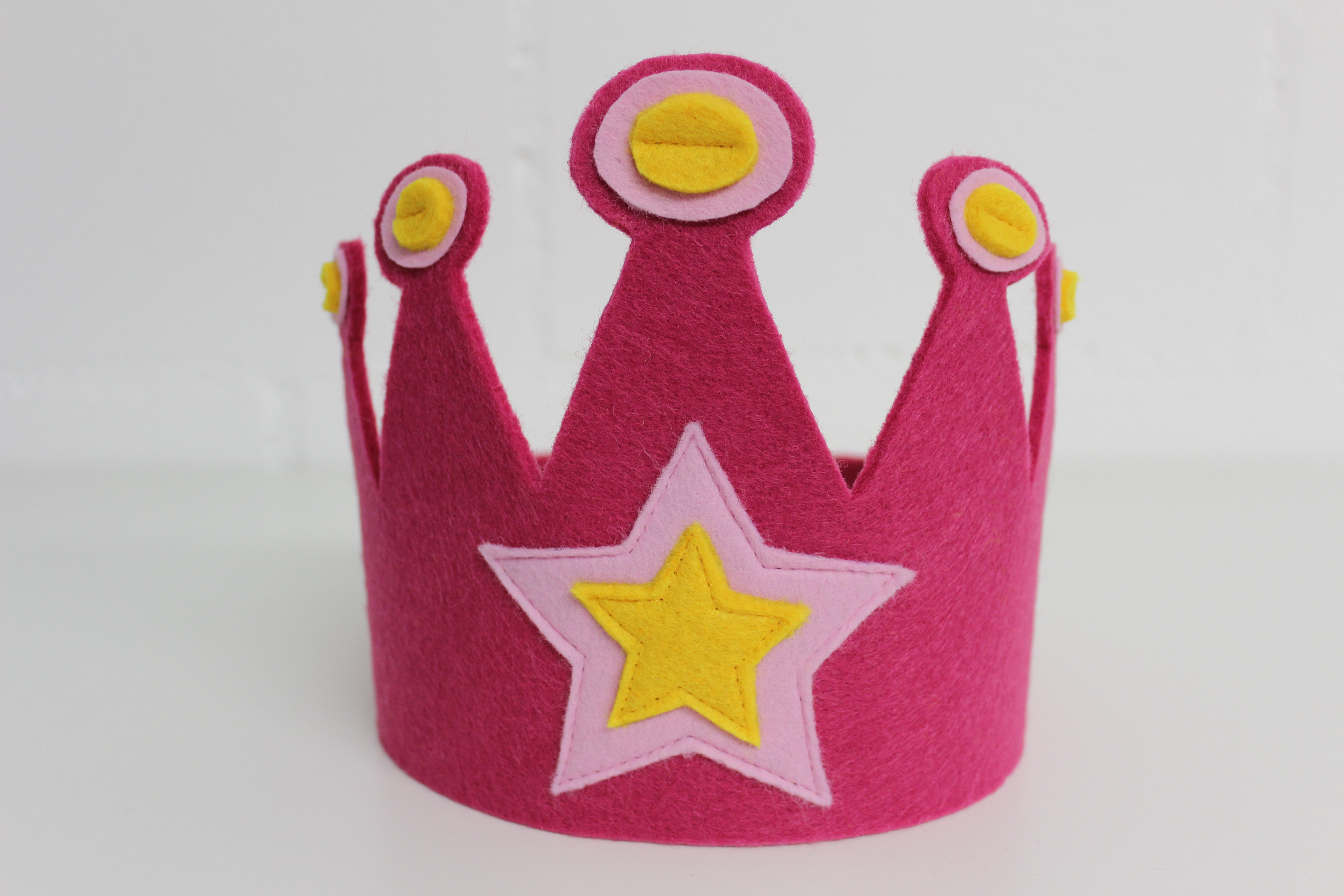 Prinzessinnenkrone mit Stern pink